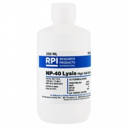 RPI NP-40 Lysis High Salt Buffer Solution, 250 ML N32000-250.0